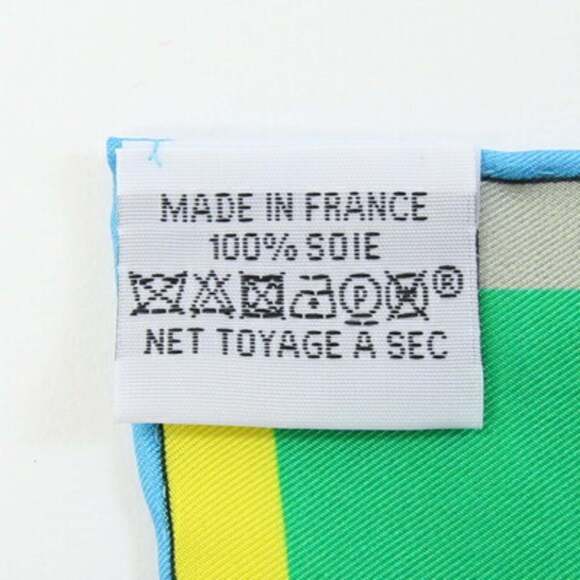 HERMES Authentic White Silk Scarf - Picture 3 of 6